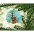 thumbnail image 2 of Carolines Treasures BB1606CO1 Christmas Tree & Chocolate Labrador Ceramic Ornament, 2 of 2