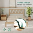 thumbnail image 5 of Novilla 12" Solid Wood Bed Frame,Full,Walnut, 5 of 7