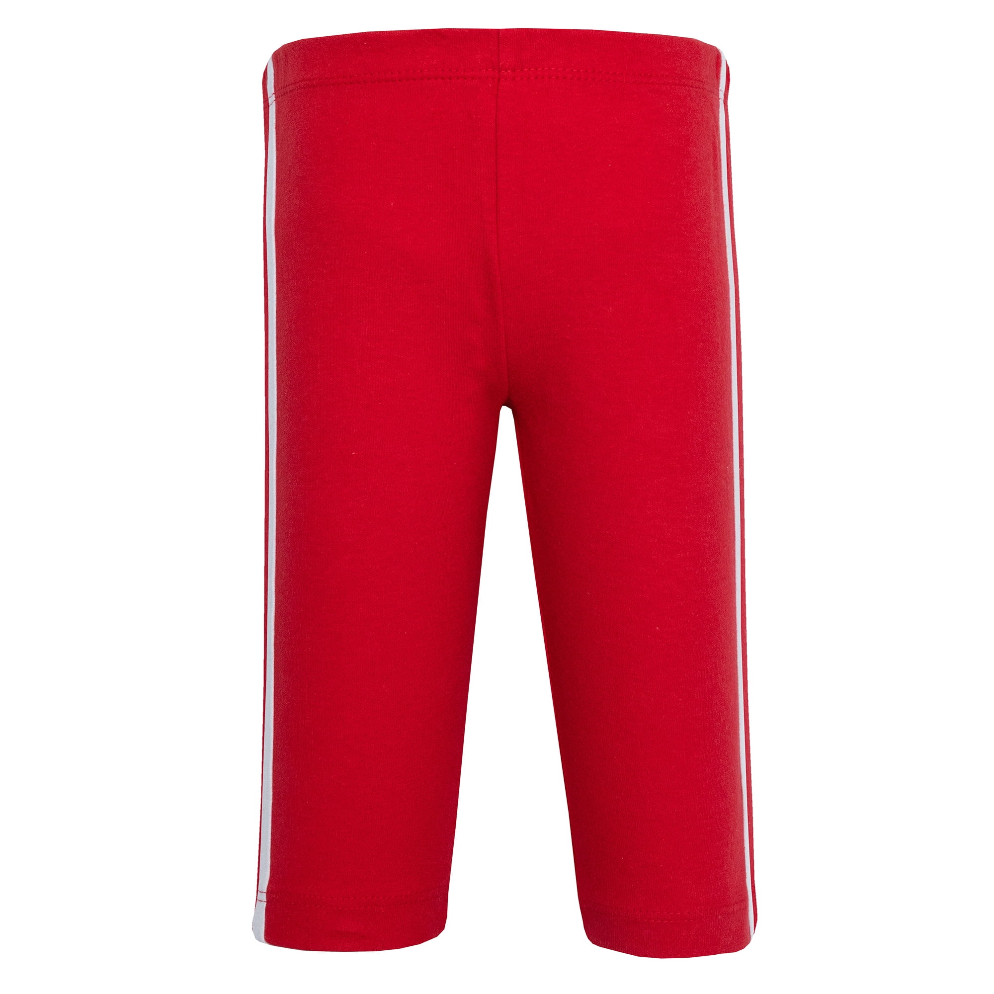 Hudson Baby Boy Cotton Pants and Leggings, Red Black, 5T