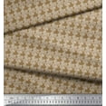thumbnail image 2 of Soimoi Polyester Crepe Fabric Stencil Floral Print Fabric by The Yard 52 Inch Wide, 2 of 3