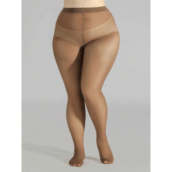 Womens Ultra-Thin Coffee Brown Pantyhose, 1 Pair