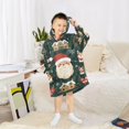 thumbnail image 6 of FORMRS Wearable Blanket Hoodie with Sleeves for Kids Cozy Flannel Sweatshirt, Green Christmas, 6 of 7