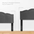 thumbnail image 4 of Headboard, Full Queen Size, Velvet, Dark Grey Gray, Modern Contemporary Urban Design, Bedroom Master Guest Suite, 4 of 10