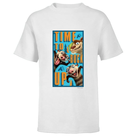 The Ice Age Adventures of Buck Wild Time To Buck Up - Short Sleeve T-Shirt for Kids - Customized-White
