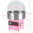 thumbnail image 6 of Garvee Commercial Electric Cotton Candy Machine with Cover,Stainless Steel Bowl,Sugar Scoop for Home,Kids Birthday,Family Party,Pink, 6 of 6