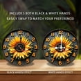 thumbnail image 2 of Sunflower Wall Clock Farmhouse Decor 10-Inch Silent Wooden Wall Clock, Battery Operated (AA Batteries Not Included), Artistic Home Decor, 2 of 7