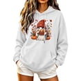 thumbnail image 2 of BRGZLK Women Sweatshirt for Halloween Funny Pumpkin Graphic Long Sleeve Hoodies Fall Winter Casual Comfort Pullover Tops with Pockets Party Daily Festival Wear White A 2XL, 2 of 5