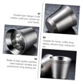 thumbnail image 3 of juego de tazas de acero inoxidable Mini tazas de té de metal, 3 of 5