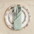 thumbnail image 2 of ANA Teal Cloth Napkins Set of 6 18x18 inch Cotton Dinner Napkins - Washable Soft Premium Hotel Quality Reusable Napkins Perfect Table Napkins for Family Dinners, 2 of 5