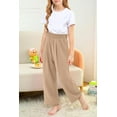 thumbnail image 4 of KISSMODA Girls Casual Pants High Waist Wide Leg Flowy Loose Long Trousers 4-14 Years, 4 of 4