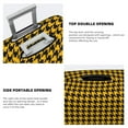 thumbnail image 3 of Haiem Retro Yellow and Black Houndstooth Pattern Luggage Cover Printed Suitcase Covers for Luggage Elastic Washable Suitcase Protector Fits 18-32 Inch Luggage-Small, 3 of 7