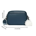 thumbnail image 3 of Women Coin Key Pouch Genuine Leather Commuting Purse with Pendant (Brown), 3 of 7