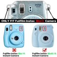thumbnail image 2 of Instax Mini 9 Case for Fujifilm Instax Mini 9/8 Instant Camera - Crystal Camera Bag Travel Camera Cover Case Bag with Detachable Shoulder Strap - Shin, 2 of 4