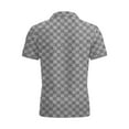 thumbnail image 6 of Jjayotai Mens Polo Shirts, Men's Summer Casual Stretch Jacquard Plaid Printed Half Zipper Lapel Short Sleeve Top Polo Shirt, True Classic Tees Men, 6 of 9