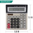 thumbnail image 4 of 2X Calculadora, Calculadora de Escritorio de Oficina con Batería Solar de 12 Dígitos con Pantalla Lcd Grande, Calculadoras de Escritorio de Doble Potencia, 4 of 6