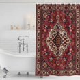 thumbnail image 6 of Small Stall Shower Curtain 48x72 Inch Narrow Half Size Country Boho Bath Curtains Bathroom Decor, Farmhouse Ethnic Abstract Nation Aesthetic Waterproof Fabric Shower Curtain Set with Hooks 48 Inch, 6 of 7