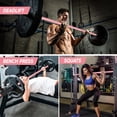 thumbnail image 3 of 7ft Olympic Barbell, Barbell for Weightlifting and Powerlifting 45lb, Olympic Bar for 500lbs Capacity, Weight Bar Fit 2” Standard Weights，Pink, 3 of 7