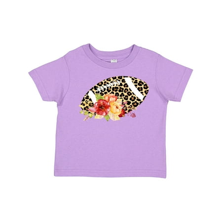 

Inktastic Football with Flowers and Leopard Spots Gift Toddler Boy or Toddler Girl T-Shirt