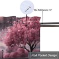 thumbnail image 5 of Eiffel Tower Curtain Valances for Kitchen Windows Vintage Paris France Pink Floral Spring Scenery Rod Pocket Valances for Bedroom Living Room Dining Room 54 by 18 in, 1 Panel, 5 of 6