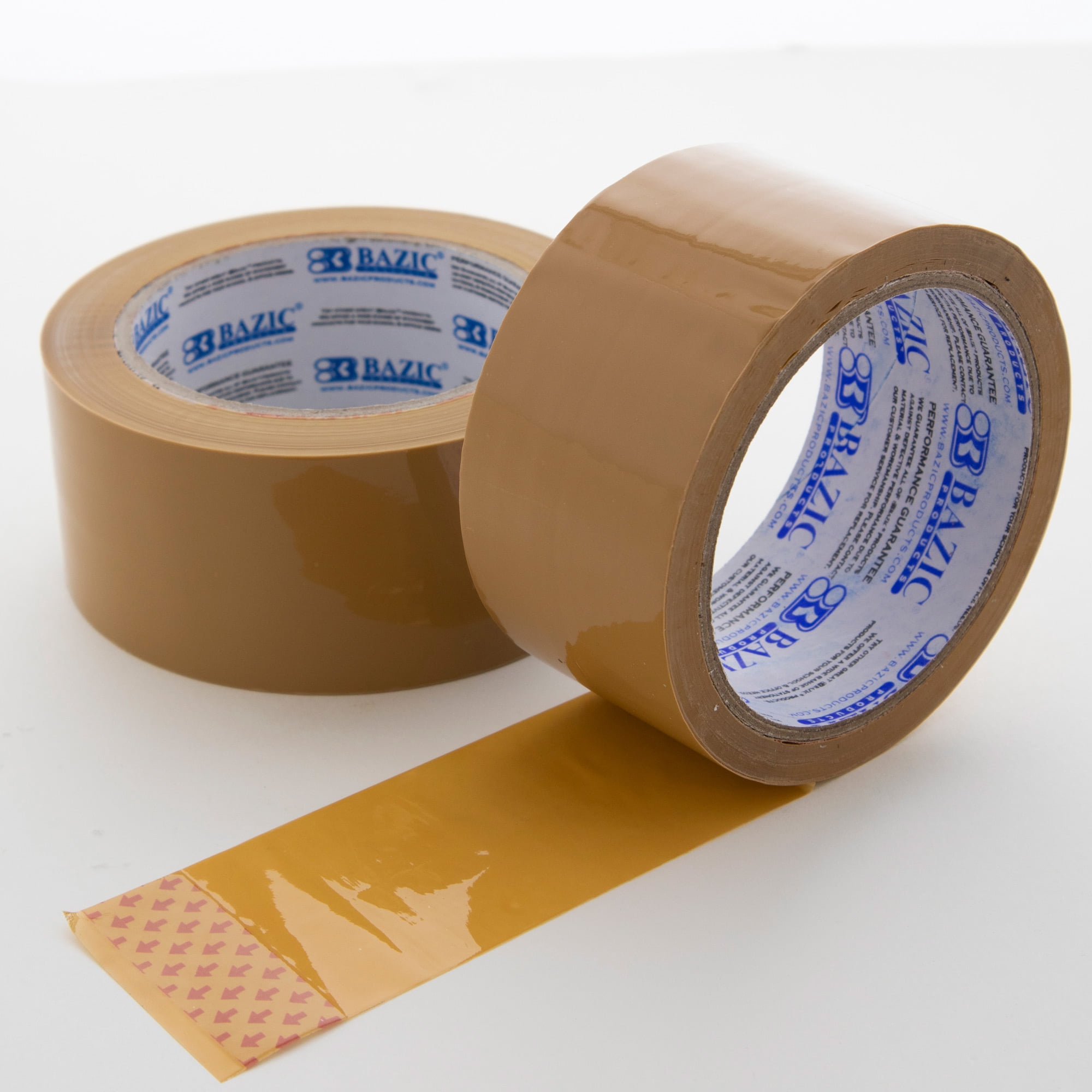 BAZIC Tan Packaging Tape 1.88"x109.3 Yards, Shipping Mailing Moving Sealing Packing Tapes Refill Rolls, 6-Pack