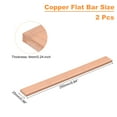 thumbnail image 2 of Uxcell 2Pack 2Pack Copper Flat Bar, 1/4" Thickness x 1" Width x 10" Length Copper Bar Stock, 2 of 6