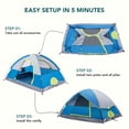 thumbnail image 6 of SHOUFTW 2 Person Waterproof Camping Tent with Rainfly, Easy Setup Dome Tent with Mesh Windows & Skylight Vent, Lightweight Portable Tent for Outdoor Camping, Hiking, Festivals & Backyard, Navy Blue, 6 of 8