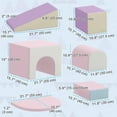 thumbnail image 3 of Qaba 7-piece Soft Play Stairs and Ramp, Foam Play Set Educational Software, 3 of 10