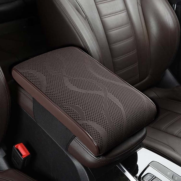 Memory Cotton Booster Pad For Car Armrest Box Universal Ice Silk Leather