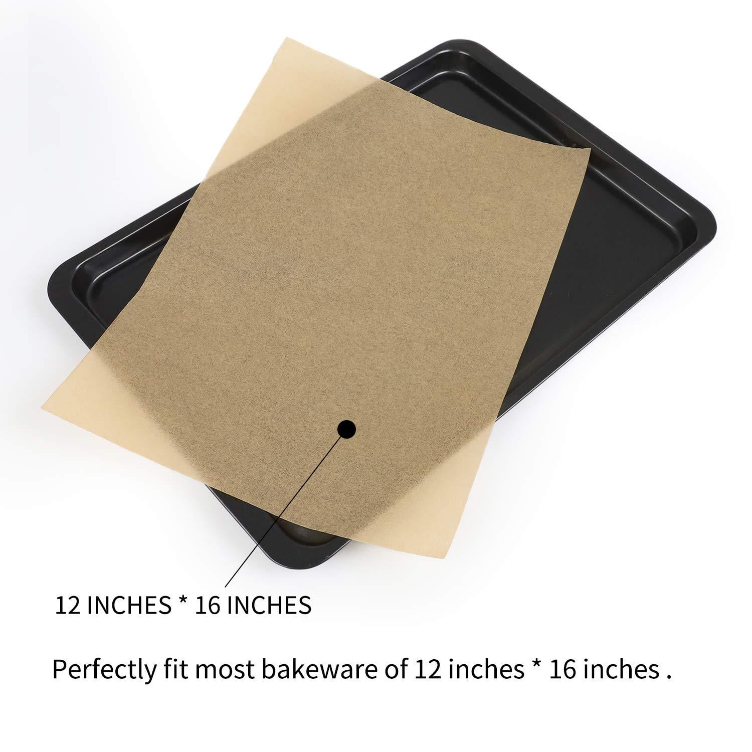 SMARTAKE 200 Pcs Parchment Paper Baking Sheets, 12x16 Inches Non-Stick  Precut Baking Parchment, Perfect for Baking Grilling Air Fryer Steaming  Bread Cup Cake Cookie and More (Unbleached) U 