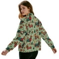thumbnail image 3 of DISNIMO Dachshund Floral Printed Sweatshirts for Women Long Sleeve Jackets Zip Up Outwear Coat Fall Winter Outfits, S, 3 of 7