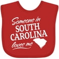 thumbnail image 3 of Inktastic Someone in South Carolina Loves Me Boys or Girls Baby Bib, 3 of 4
