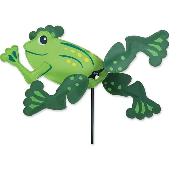 Whirligig Spinner Frog 13" – Playful Wildlife-Themed Design, Weather-Resistant Outdoor Decor, Durable & Lightweight for Patios, Yards, and Gardens - Eye-Catching Wind Spinner