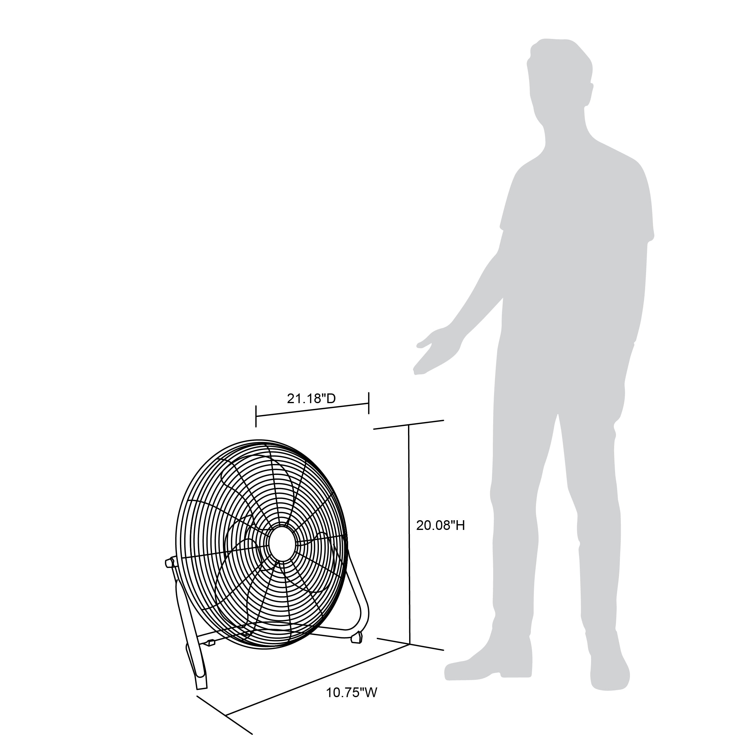 NewAir WindPro18F Floor Fan  18 High Velocity Portable Floor Fan – Newair