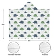 thumbnail image 3 of Wearable Blanket,Monochrome Dinosaur Silhouette Pattern Hooded Wearable Flannel Blanket for Adults & Teens,Winter Poncho Shawl Wrap Cape Cozy Anti-Pill,50"x60", 3 of 5