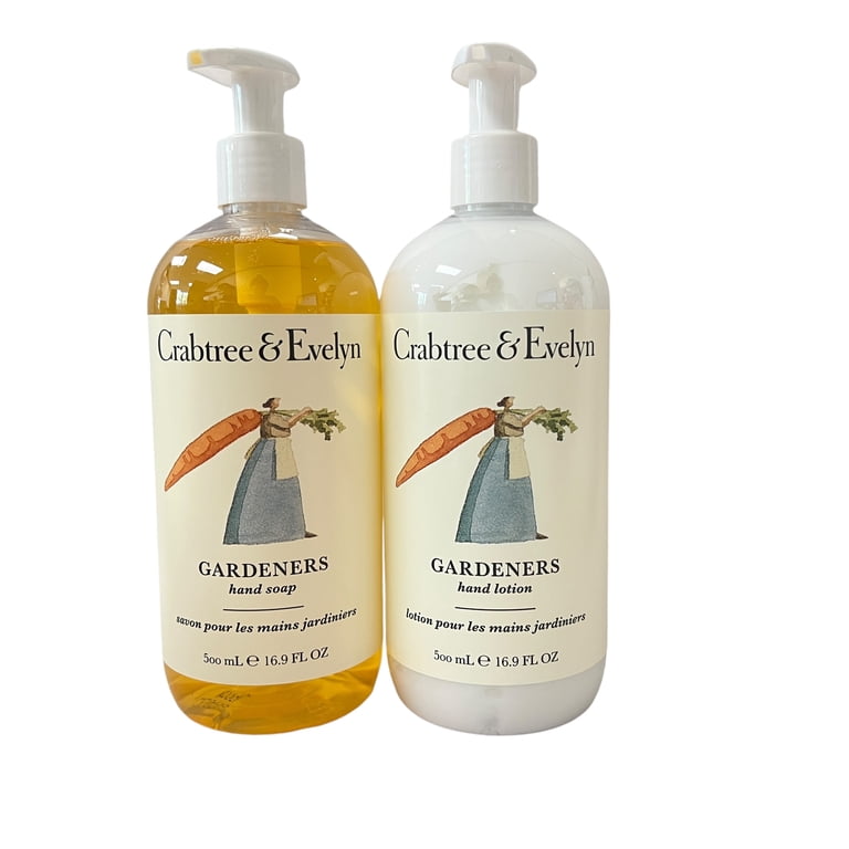 Crabtree & Evelyn フェイシャルソープ＆ボディローション Crabtree & Evelyn Gardeners Hand Soap & Hand Lotion Set 16.9 fl oz