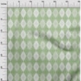 thumbnail image 3 of oneOone Silk Tabby Light Green Fabric Argyle Craft Projects Decor Fabric Printed By The Yard 42 Inch Wide, 3 of 4