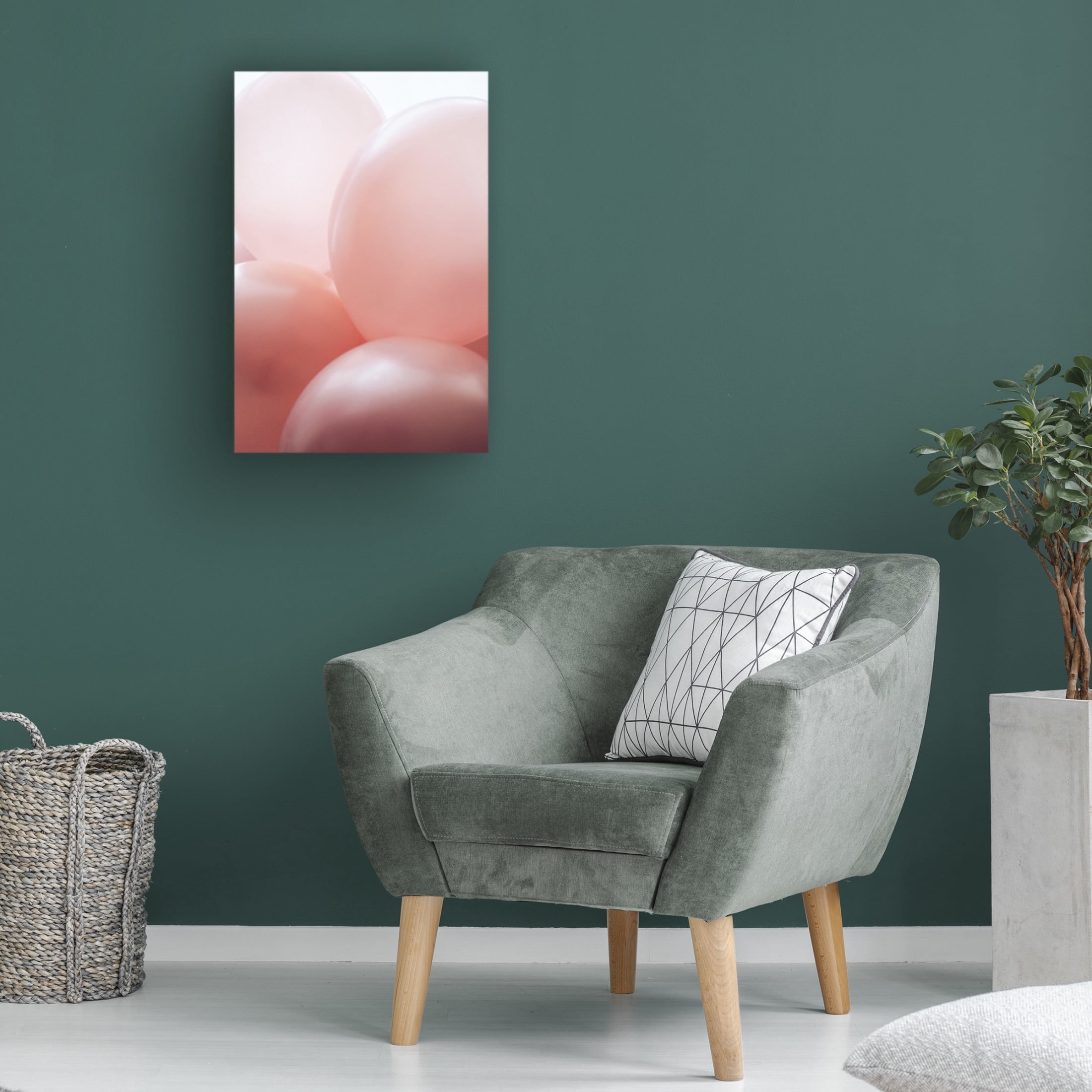 Trademark Fine Art uplusmestudio Rosy Balloons Canvas Wall Art