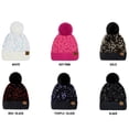 thumbnail image 6 of CC Kids Sequin Faux Fur Pom Beanie, 6 of 15