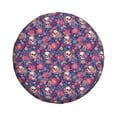thumbnail image 4 of Spare Tire Cover, Skull Colorful Flower Daisy Wheel Cover Tire Covers For Trailers Car Truck Camper Universal Tire Covering Fits Diameter14"-17", 4 of 4