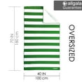 thumbnail image 2 of Allgala Oversize 40x70 Inch (1x1.8M) Cabana Stripe Design Microfiber Beach Towel-Green (Pack of 1)-BT81207, 2 of 3