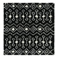 thumbnail image 3 of Unique Loom Moroccan Trellis Shag Collection Area Rug - Meknes (6' 1" Square Black and White), 3 of 6