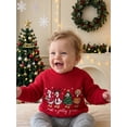 thumbnail image 6 of RUINIXCW Toddler Baby Boy Girl Christmas Ugly Sweater Outfit Kids Fall Winter Sweaters Goose Embroidery Knitwear Jumper Pullover Tops Xmas Clothes, 6 of 10