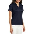 thumbnail image 4 of Mafoose Women's Performance Fine Jacquard Polo T-Shirt True Navy Small, 4 of 5