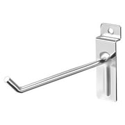 10cm Slat Wall Hook for Room Garage Retail Store Display, Chrome Plated 15 Pcs