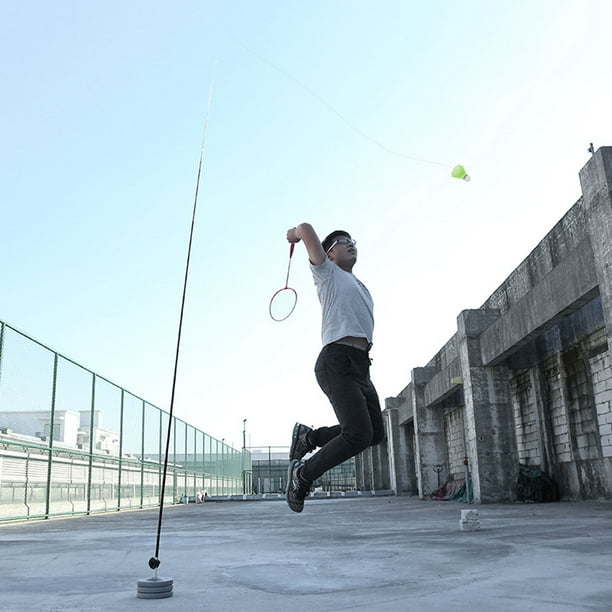 Entraîneur de badminton équipement solo aide à l'entraînement pratique  trémie de service base d'exercices sportifs base de puissance  auto-apprentissage base de puissance de rebond 