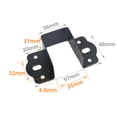 thumbnail image 1 of Goodhd 2X U Shaped Bed Connecting Connector Brackets Fixings Components Centre Support, 1 of 5