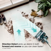 Shark PowerDetect Corded Stick Vacuum, Carpet and Hardfloors, Pet Friendly, Direction Detect, Floor Detect, DuoClean Brushroll, Removable Handheld, HZ4000 Teal