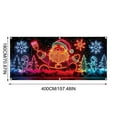 thumbnail image 6 of DAMAI Christmas Garage Door Cover Fluorescent Christmas Door Cover Large Garage Door Xmas Cover, 13x6 ft UV-Reactive Glow in Dark Banner with Santa & Elf, Outdoor Indoor Holiday Party Backdrop, 6 of 7