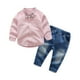 thumbnail image 3 of Bebé Niños Niños Pequeños Tops De Manga Larga Jeans Pantalones De Mezclilla Conjunto De Ropa-129813.07 Likrtyny Caballero, 3 of 8