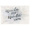 thumbnail image 4 of Gango Home Decor Contemporary Watercolor Wanderlust World Adventure, Paris Adventure, & London Adventure by Laura Marshall (Ready to Hang); Three 18x12in Brown Framed Prints, 4 of 6